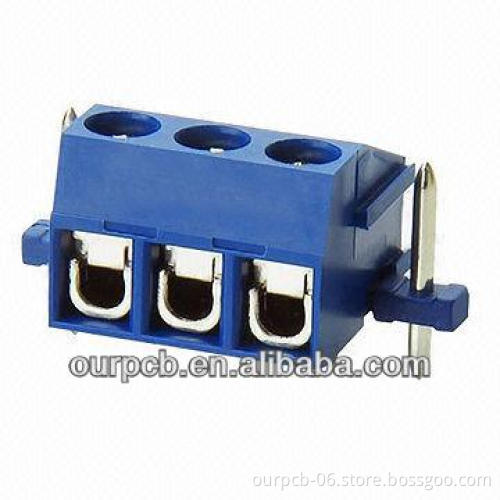 Eurostyle PCB Terminal Block w/ 5.0mm Pitch/H 10.8mm/Strip Pin Also Available/10A 300V AC/14-24AWG